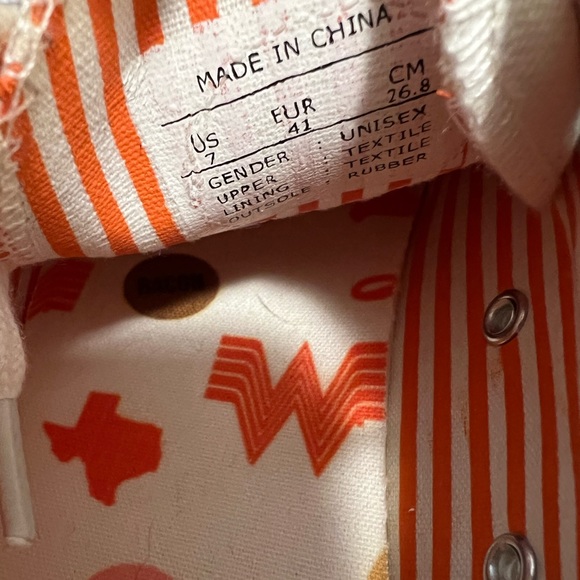 Whataburger Tennis‎ Shoes- size 7 - Picture 6 of 8